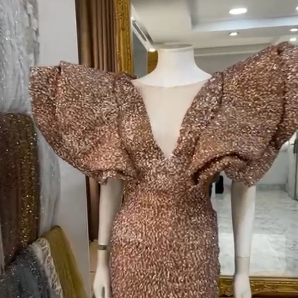 Elegant Sequin Evening Dress